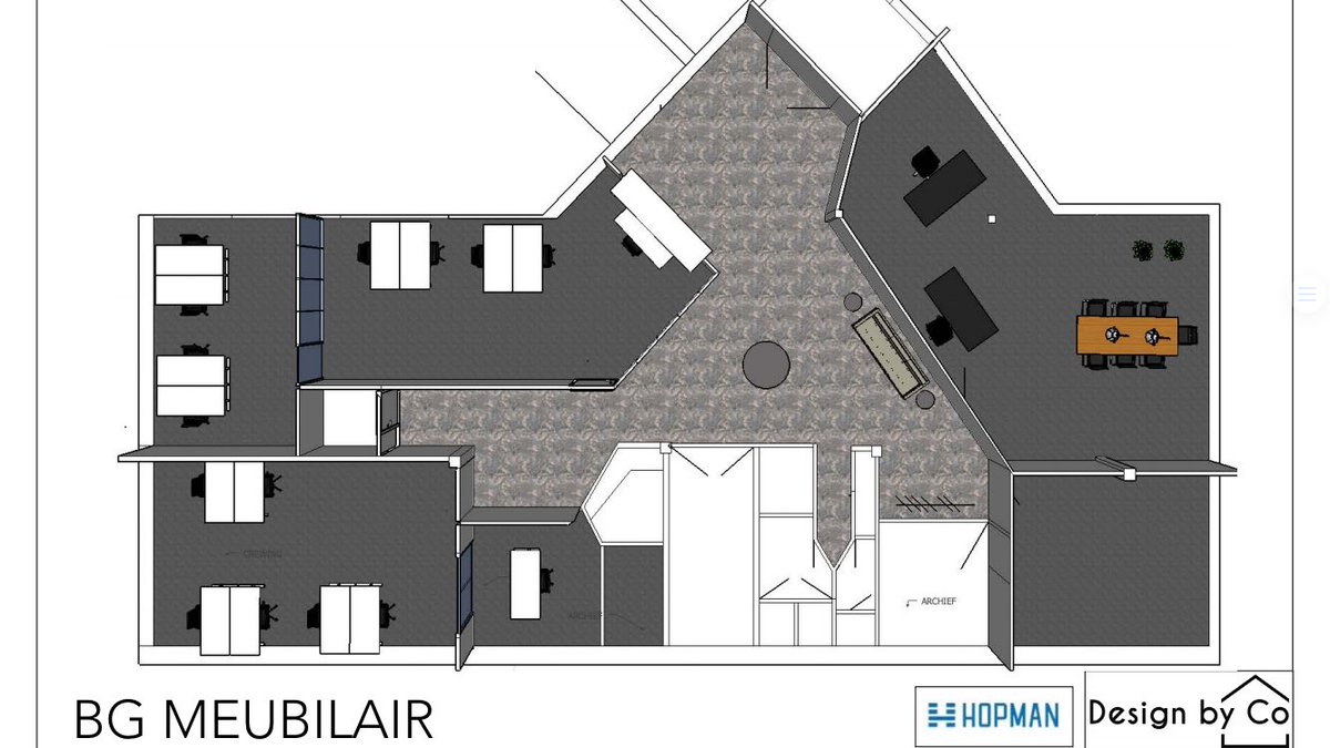 Hopmangroep's tweet photo. Opdracht voor totale #kantoorinrichting te #Huizen. Complete kantoren concepten. Vanaf het #ontwerpadvies t/m de bureaustoel door Hopman. https://t.co/Y8bBNEDZNm