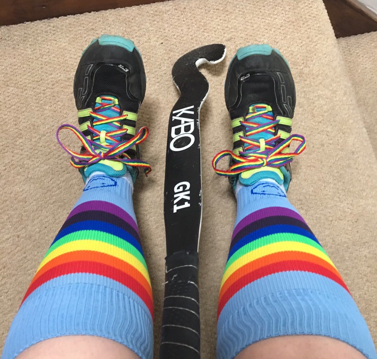UCLan_Hockey's tweet photo. #SneakPeak of our Varsity look for this year! In aid of #OutInSport #Stonewall #LGBTHM17 🌈🏳️‍🌈❤️ https://t.co/r2hCT72RPG
