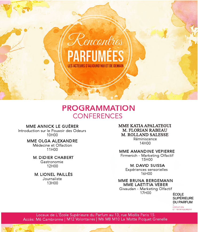 KALAIN9's tweet photo. Demain nous interviendrons sur le thème le pouvoir des odeurs dans le cadre des rencontres parfumées à l'école supérieure du parfum à Paris https://t.co/kUH3p06U4i