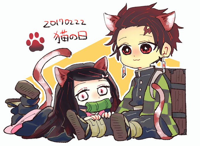 ねこはさんがTwitterに投稿した竈門炭治郎(鬼滅の刃)のイラスト。