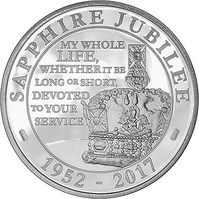 Chard1964Ltd's tweet photo. The Sapphire Jubilee ยฃ5 coin as mentioned by Lizzie on @Gillylancs #BBCRadioLancs https://t.co/ldWGTfXgFj https://t.co/bYEec1ViFt