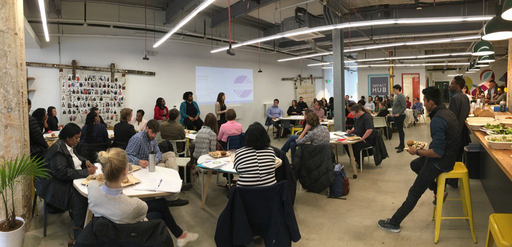 Thanks @impacthubbalt  for hosting us at #SocEnt Breakfast this morning! And thanks to <a href="/Stall11Bmore/">Stall 11 Baltimore</a> for the food 🍳