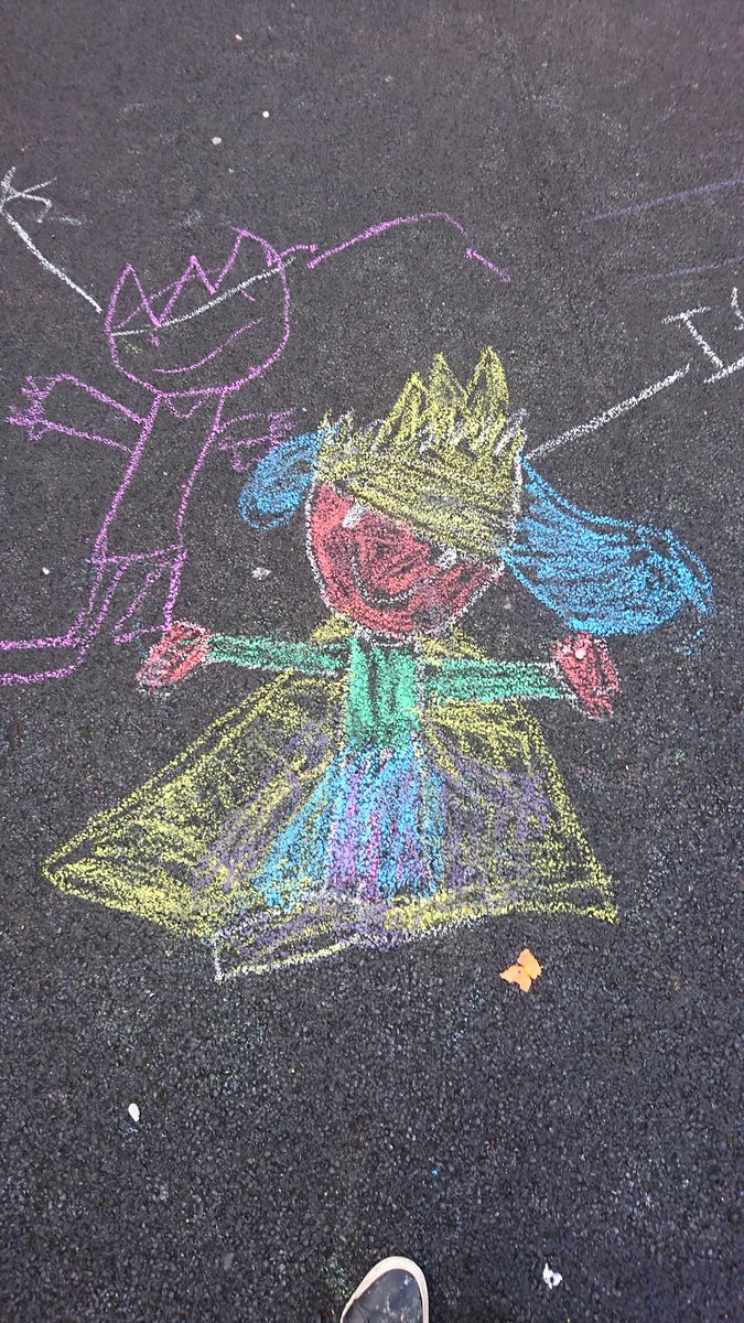 Connor_PEEK's tweet photo. Endless possibilities with imagination &amp; chalk today @WellshotPrimary........murals, rainbows, dragons &amp; portals to name a few! 😊 #PEEKplay https://t.co/dClPsVwckA