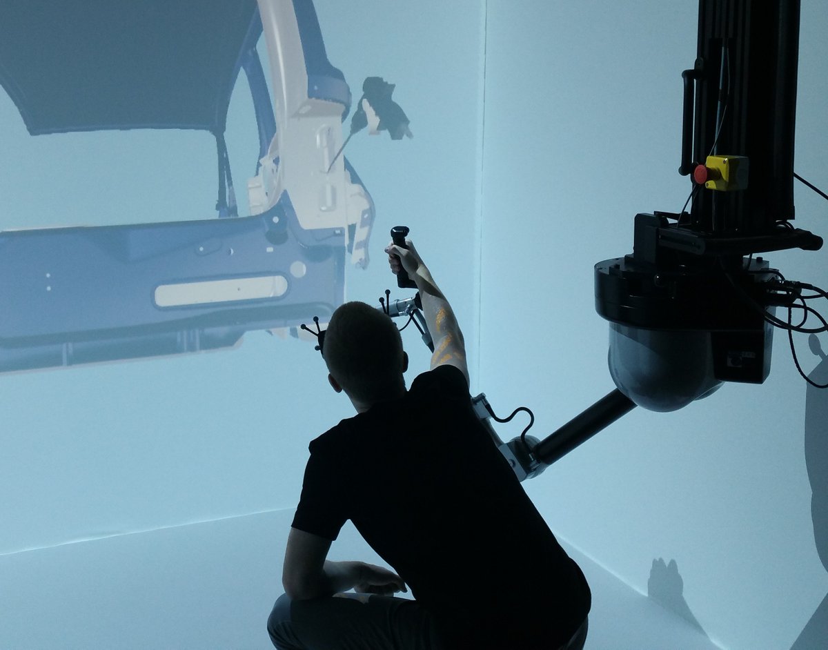 lavalvirtual's tweet photo. Scale1 physical #interaction with your #digital data
HMD, Powerwall or #CAVE, #Haption has the right solution for your project. https://t.co/dC6Os5ziMj