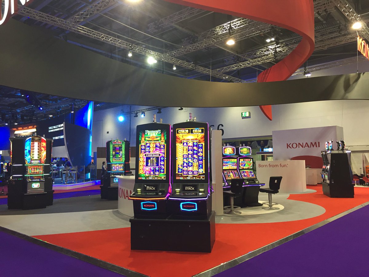 SigGamingSA's tweet photo. The New Konami Concerto cabinet range at ICE 2017! Another great and successful show! #konami #concerto https://t.co/ypkBaHY6P0