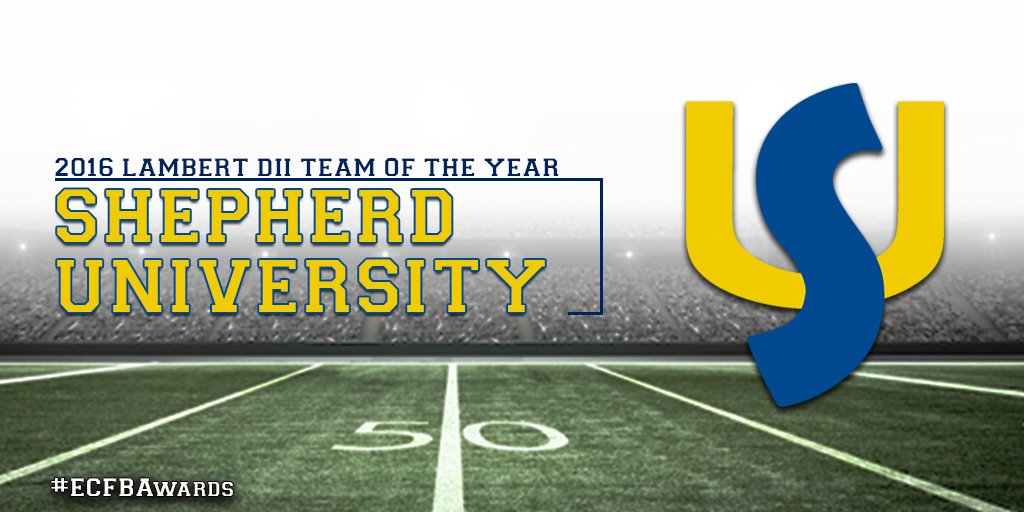 #ECFBAwards | Congratulations to the 2016 Lambert Meadowlands DII Team of the Year <a href="/SURamsOfficial/">Shepherd University Athletics</a>