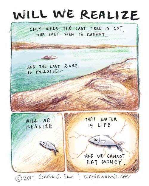 cartoonconnie's tweet photo. Will we realize - https://t.co/Ea7UtM8tGM
💧💧💧 is Life. We cannot eat 🍽️💰💵.
#standingrock #NoDAPL #WaterIsLife https://t.co/DKccpnS9Xc