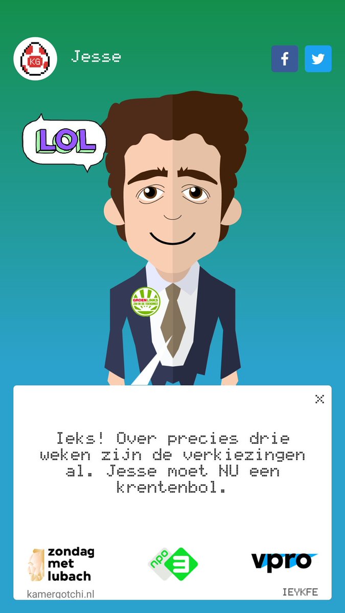 eef79's tweet image. Ik speel Kamergotchi en ik moet voor Jesse zorgen. #zml kamergotchi.nl