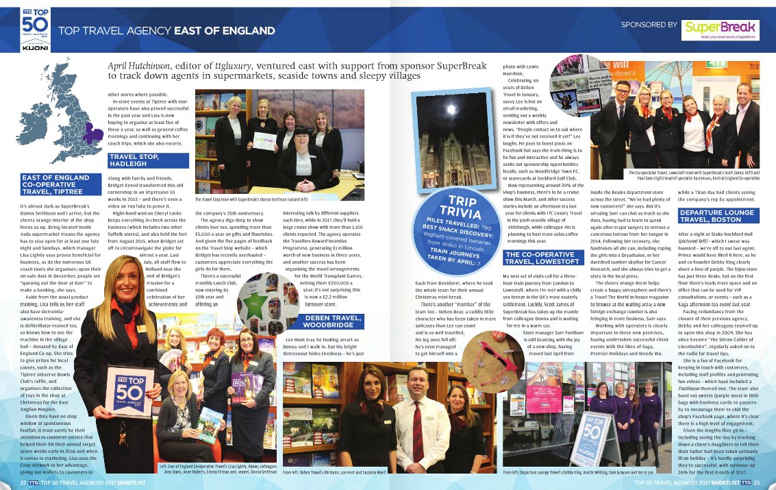 StuartHolidayEx's tweet photo. Great picture @DebenTravel  team. Good luck on the TTG Top 50. https://t.co/U6t26JCAvT
