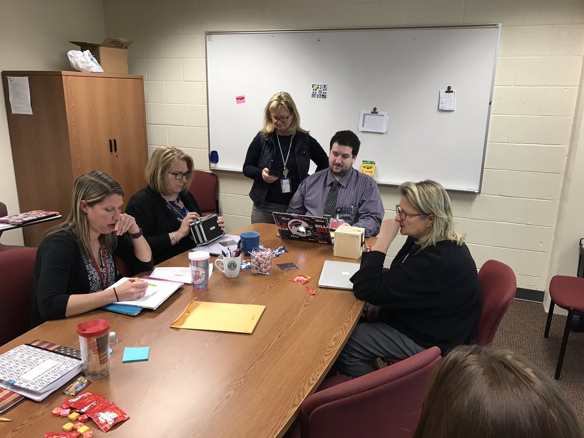 strickstweets's tweet photo. Teachers doing our first #breakoutedu @shep_MD @CCPS1 https://t.co/hJMfHSGXhD