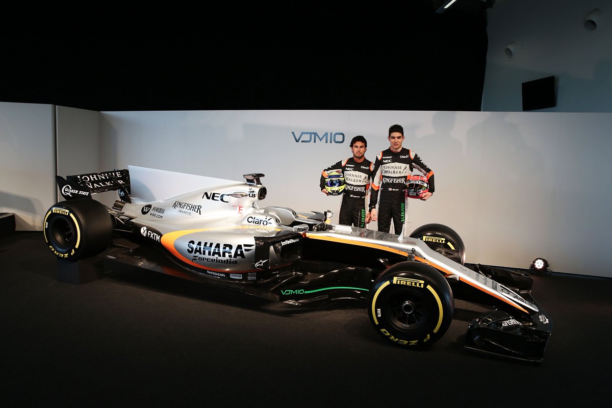 COVERS OFF 👀😮 @ForceIndiaF1 have just unveiled their new VJM10 at Silverstone >> f1.com/ForceIndia-2017