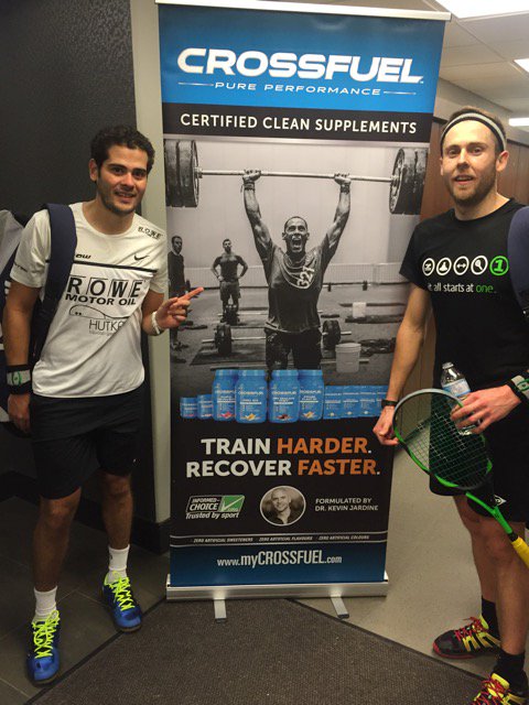 CROSSFUEL loves supporting top ranked athletes achieve their goals - had an amazing time fueling WORLD #2 player in Squash #KARIMGAWAD