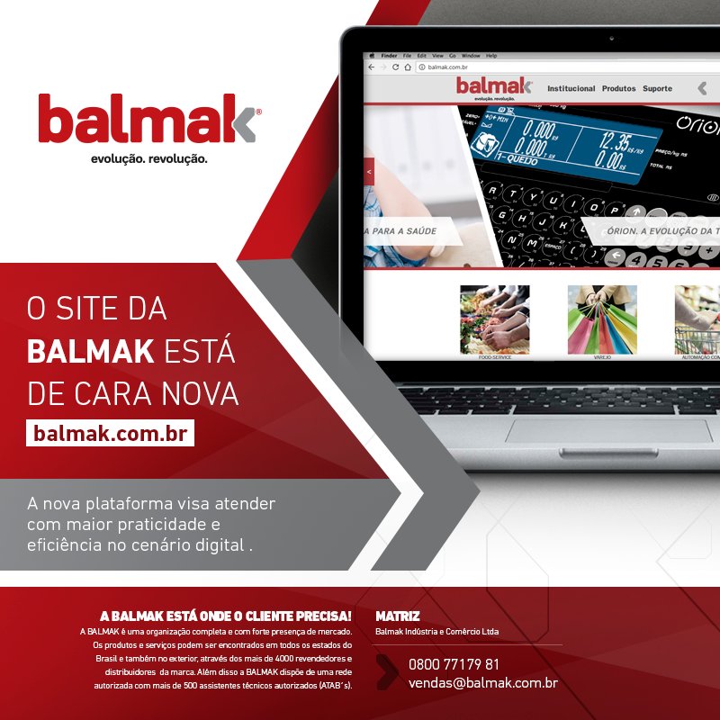 BalmakBalancas's tweet photo. O site da Balmak está de cara nova, e traz novidades e lançamentos. Acesse o link e confira: https://t.co/AGC98ELjex https://t.co/UP1T8Or0b7