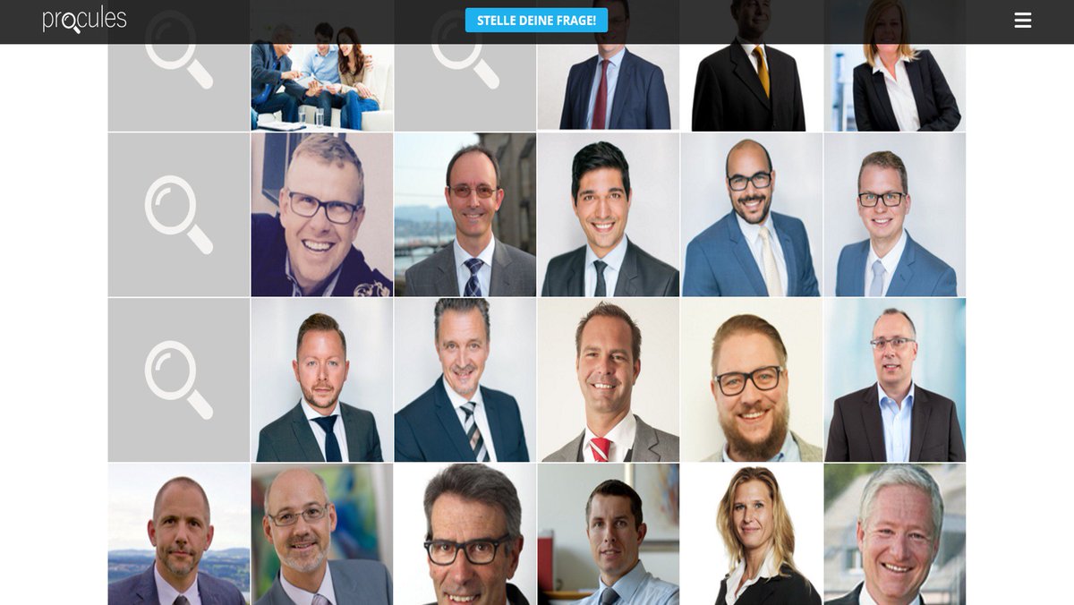 Procules's tweet photo. Procules ist live. Mit einer simplen Frage Versicherungsberater, Treuhänder, Gärtner, Maler und viele weitere finden. https://t.co/jA1QNnhMEr