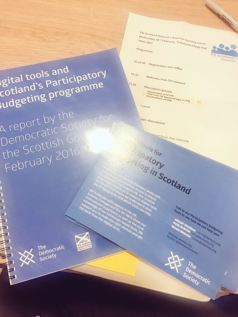 DemsocScotland's tweet photo. Thanks to everyone who came to workshops on technology in PB - drop us a line if you have any questions! #pbscot https://t.co/YqYaQhFWm6