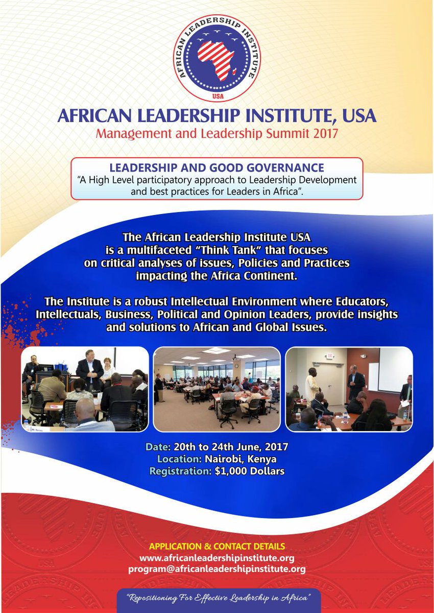 Aliusa_2012's tweet image. Management and Leadership Summit 2017 holding in Nairobi, Kenya.