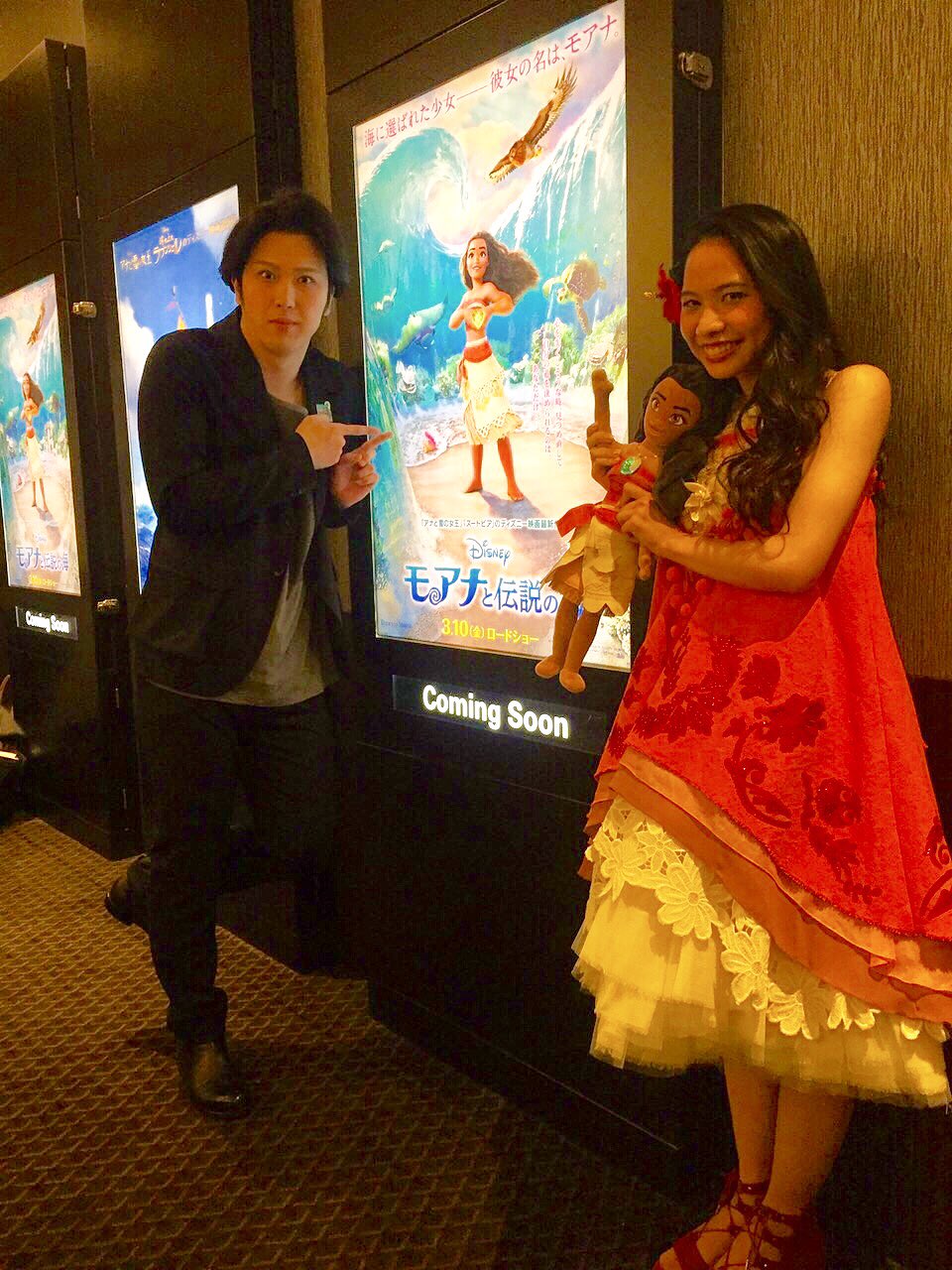 屋比久知奈 Yabiku Tomona 本日は 大阪にて試写会イベントに登壇させていただきました 今回はマウイの声優である尾上松也さんとご一緒することができ 勇気とパワーを頂きました 本当にありがとうございました そして今日 試写会に来てくださっ