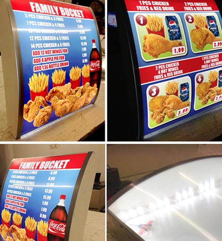 DirectSignz's tweet image. Manu Light Box 
design,manufacture &amp;amp; install, standalone modular, curved,Call us Tel: 020 8507 3395 Mob 07703788508
signspro.co.uk/menu-boxes