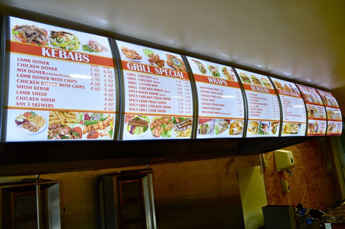 DirectSignz's tweet image. Manu Light Box 
design,manufacture &amp;amp; install, standalone modular, curved,Call us Tel: 020 8507 3395 Mob 07703788508
signspro.co.uk/menu-boxes