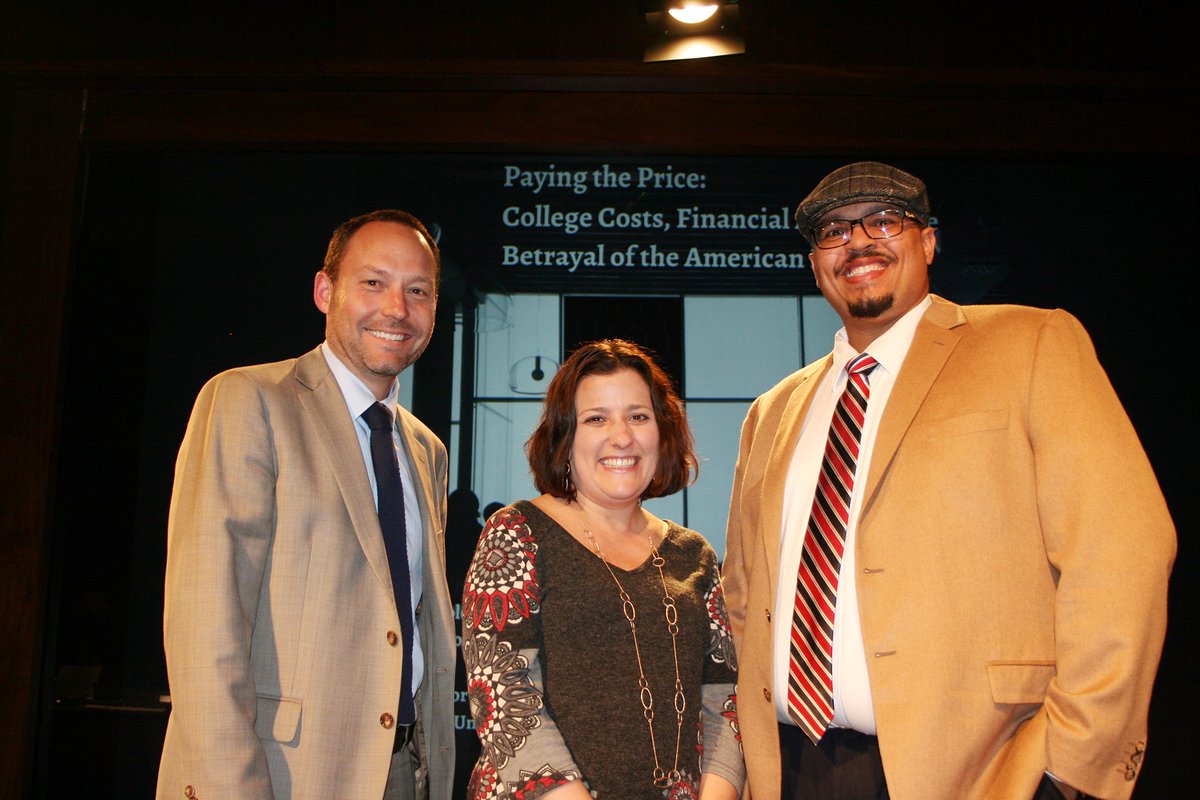 oueducation's tweet photo. Thank you again to @saragoldrickrab for her talk last night on financial aid, higher ed & what can be done to make things more transparent. https://t.co/kBS8XR7jpx