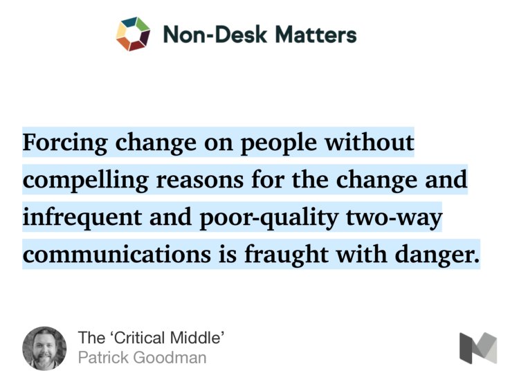 ameekent's tweet photo. Middle  mgmt is critical to engaging #nondesk employees https://t.co/nUnDtmctZ7 https://t.co/4gNUUSdRwj