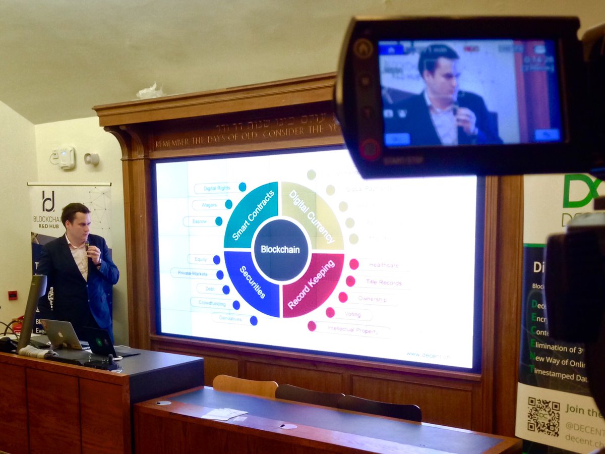 ShineStream's tweet photo. Live at @UCL, @LdnDevCommunity presents @Decentplatform's #Blockchain presentation by @matmichalko, 'Decentralised Content Distribution'. https://t.co/ZNdzo9f7H4