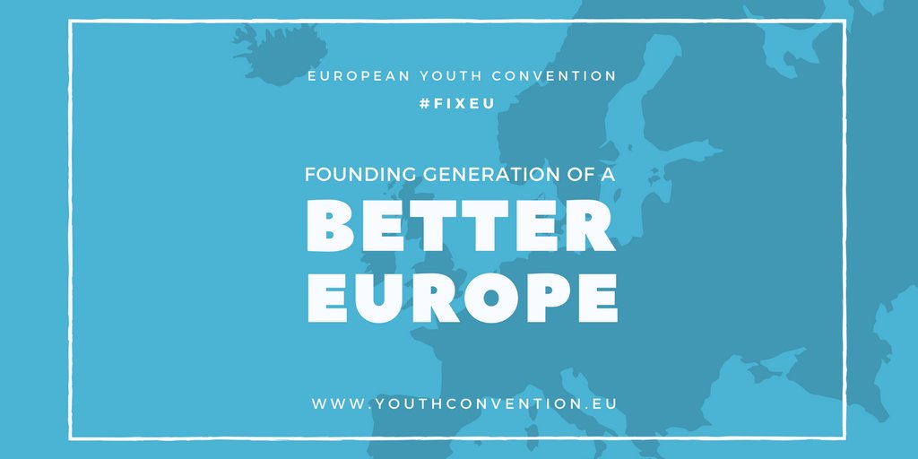 We will unite the founding generation of a #BetterEurope. Subscribe to the growing list of EYC Members: x.com/EYC2017/lists/… #fixEU
