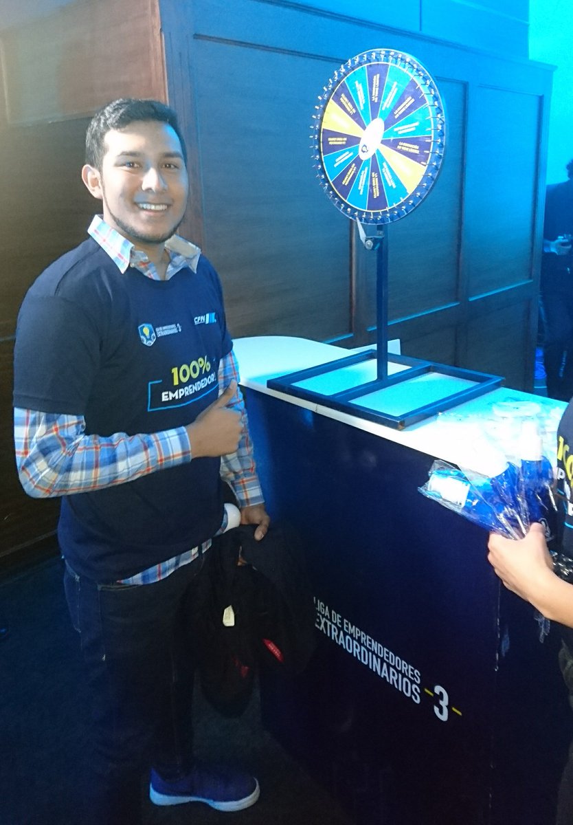 geovannymp's tweet photo. Ruleta de la suerte en #EmprendedoresCFN3 🤣 https://t.co/OBxCUu5Ol2