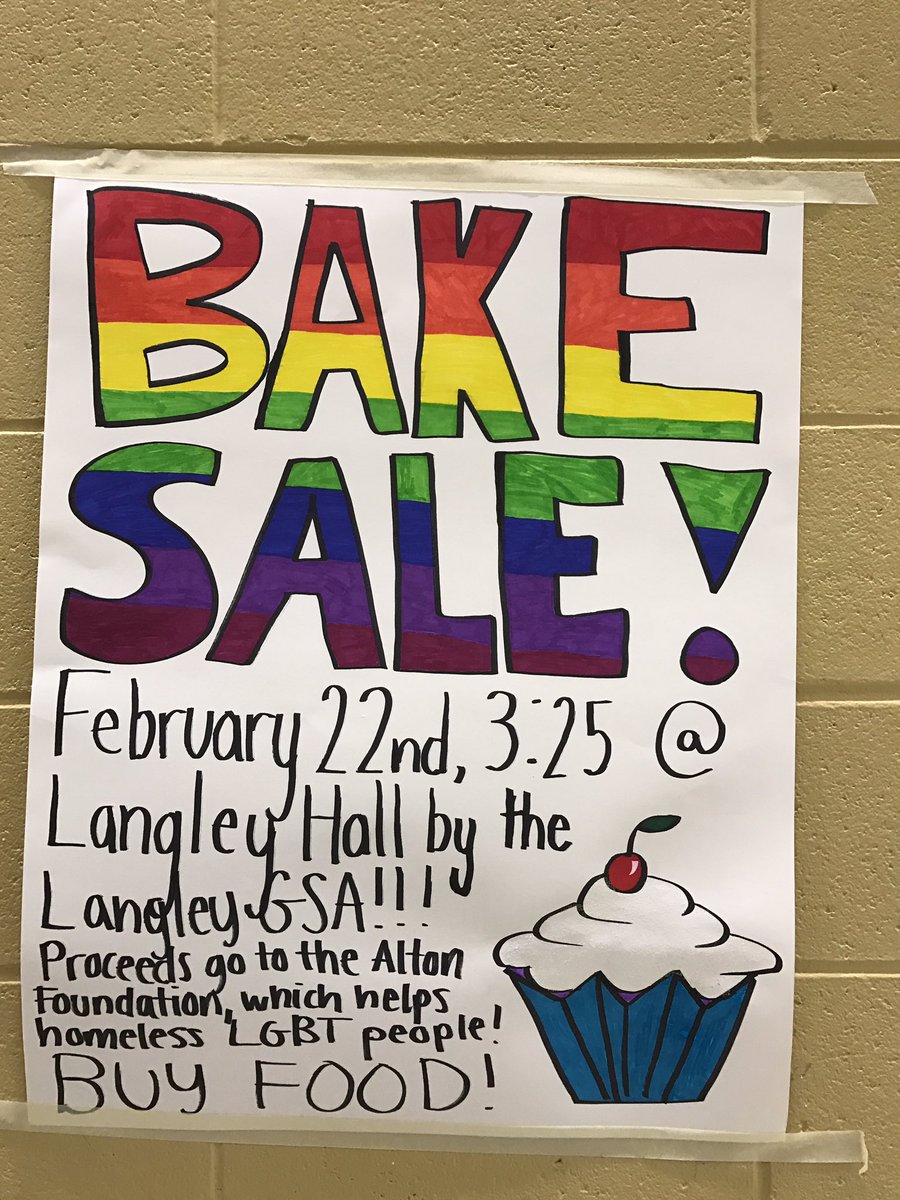 langley_2019's tweet photo. GSA bake sale after school TODAY!! https://t.co/HDlgvo2m1I