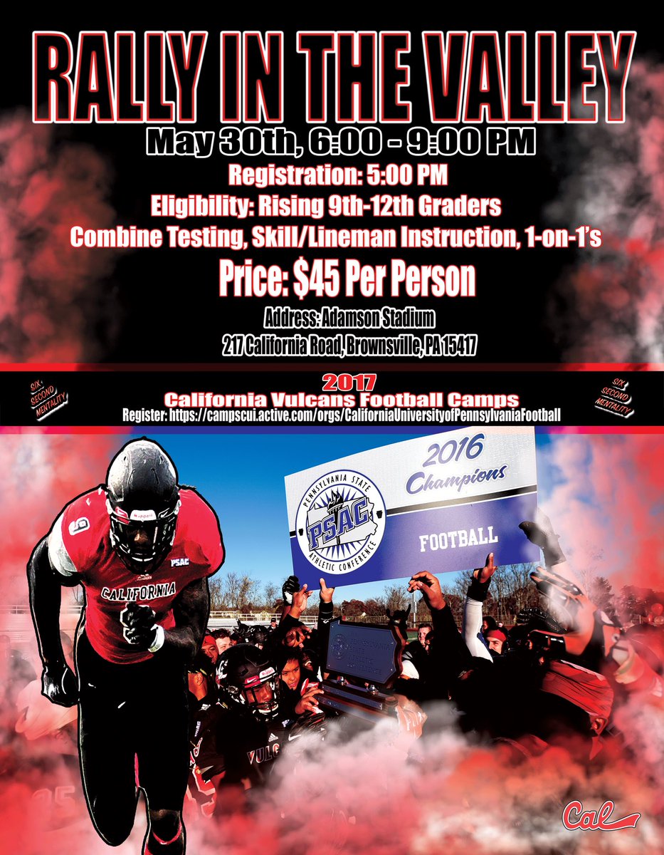 It's about that time! Looking forward to another tremendous "Rally in the Valley" - future Vulcans will be in attendance! Don't miss it! ⚫️🔴