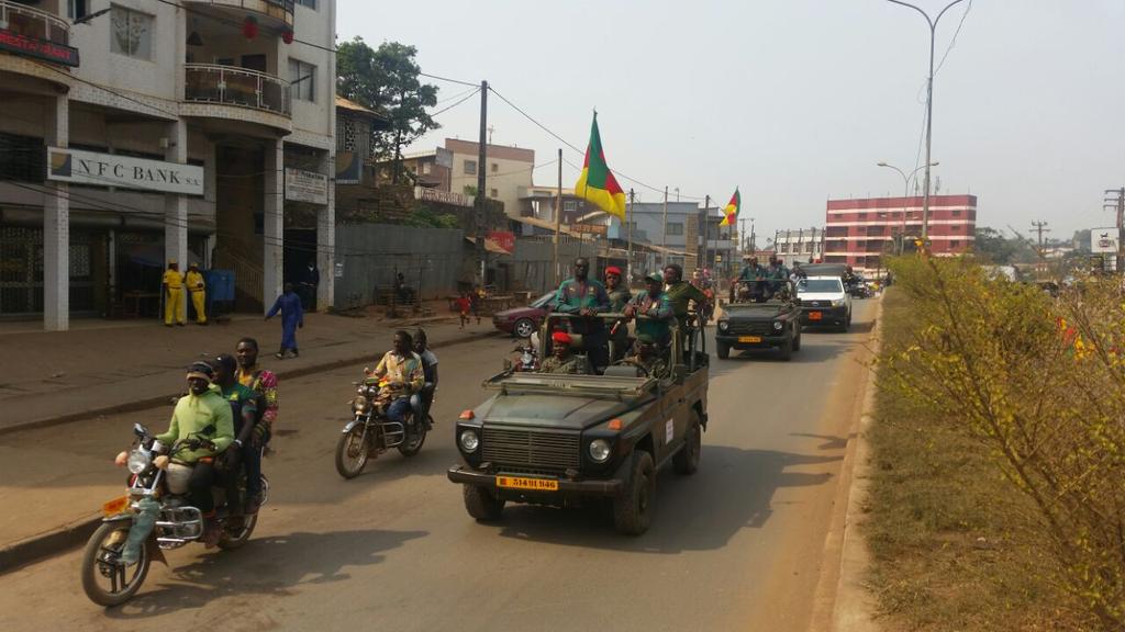 Petitmandela's tweet photo. Our people from Bamenda have spoken empty streets welcome #afcon2017 trophy #cameroon #FreeSouthernCameroons #BringBackOurInternet https://t.co/sJE2GDw5Tw