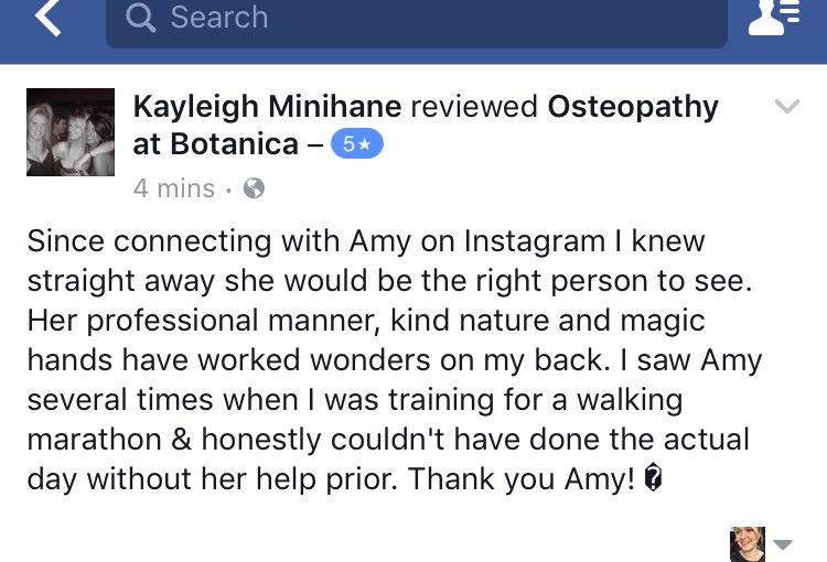 rusthallosteo's tweet photo. So lovely to receive reviews, especially when they're like this one! 😊 #osteopath #tunbridgewells #kent #backpain #sportsinjury https://t.co/DCSSjY3ptI