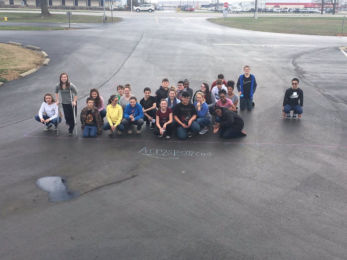 MrsHymanMath's tweet image. Today in advanced math class students made a human scatter plot! #positivecorrelation @WEMSNews