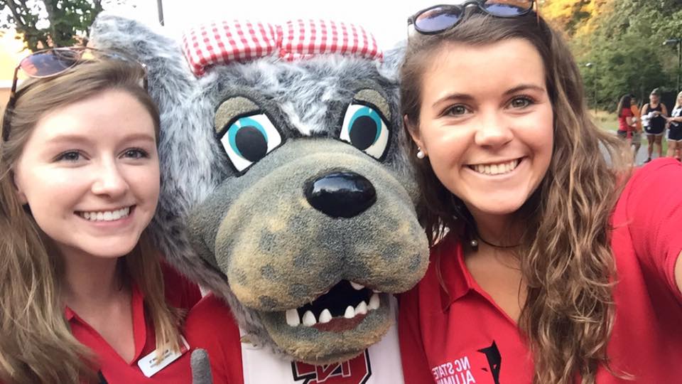 Ambassador Emma Vukovich says, "A key benefit of AASAP is campus engagement in running events like Homecoming, pep rallies, and more!" 🐺❤
