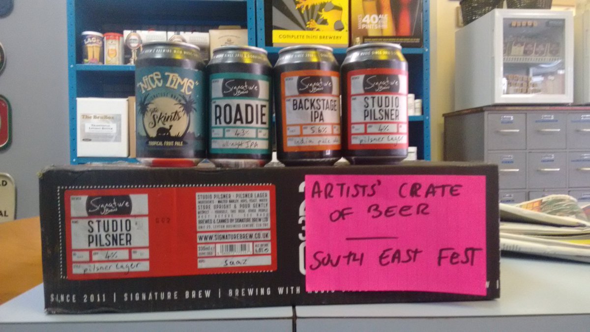 Restock of <a href="/SignatureBrew/">Signature Brew</a> in today, inc. <a href="/theskints/">The Skints</a> collab. They've also given us a crate for artists playing ours at <a href="/FestSouth/">South East Fest</a> this Sunday