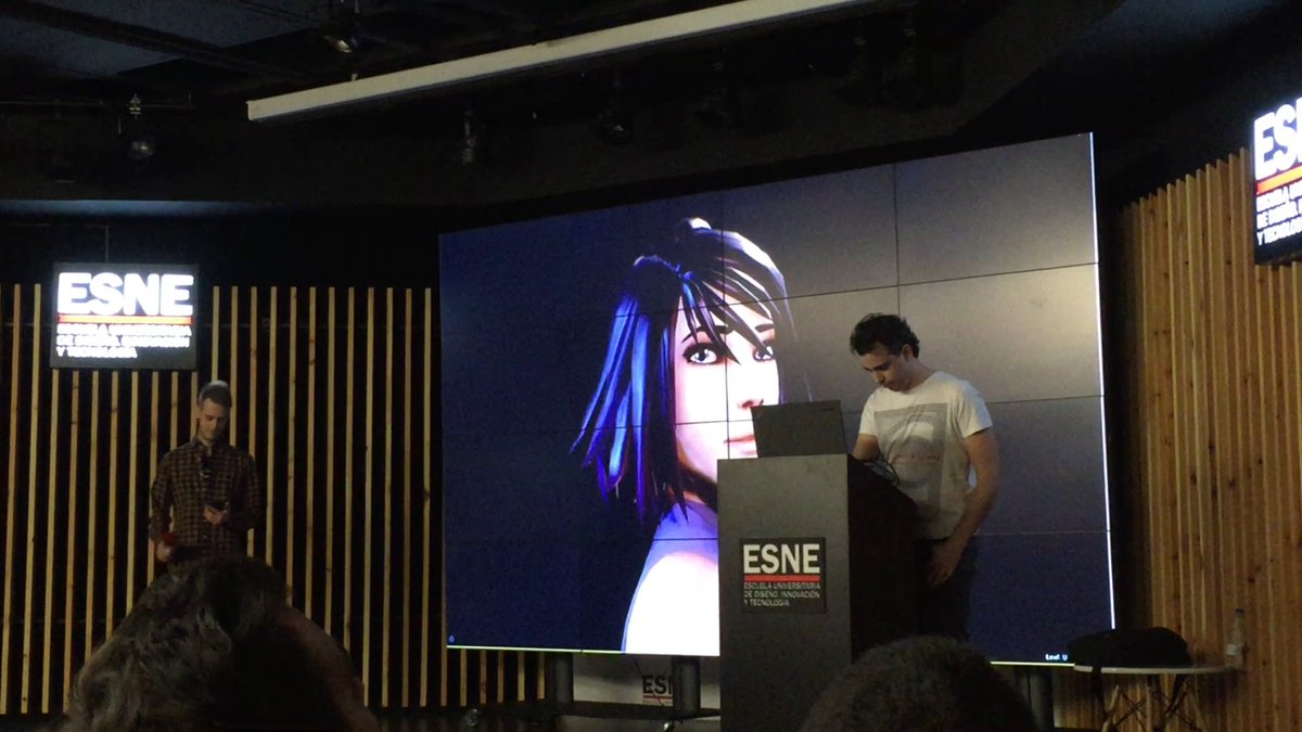 DreamArcStudio's tweet photo. Presentando nuestro juego End of Days en @esne_es https://t.co/oXRxLXy3d4
