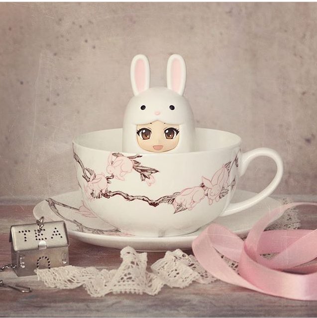 LTD_EDN's tweet photo. We love this fan photo, too much cuteness @kozyndan #bunnyblossom #kozyndan #bunny #tea https://t.co/P4PaUVJrWN