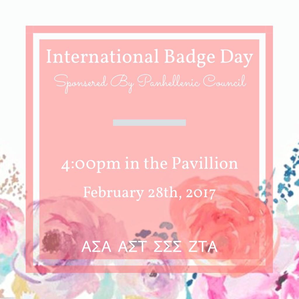 MocoPanhellenic's tweet photo. Less than 1 week till our Intl Badge Day celebration! We'll see you at 4 in the Pavilion for food, photos, and Panhel love ❤️ 🐞⚓️☠️👑 https://t.co/iJR3nPbx1B