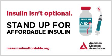 AmDiabetesAssn's tweet photo. No one should go without insulin due to high costs. Sign our petition urging Congress to examine this issue: https://t.co/xSeks6cSAo https://t.co/fATIF0Esk6