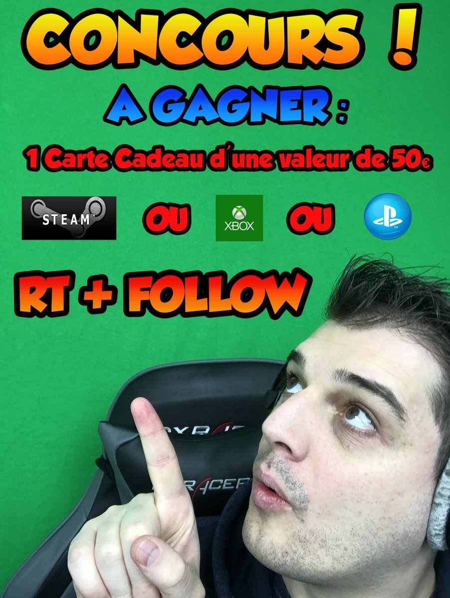 XuTvOfficiel's tweet image. CONCOURS !! 1 carte cadeau d'une valeur de 50€ à gagner (au choix : steam / Xbox / Psn) , TAS : 3 MARS 2017, 22h.