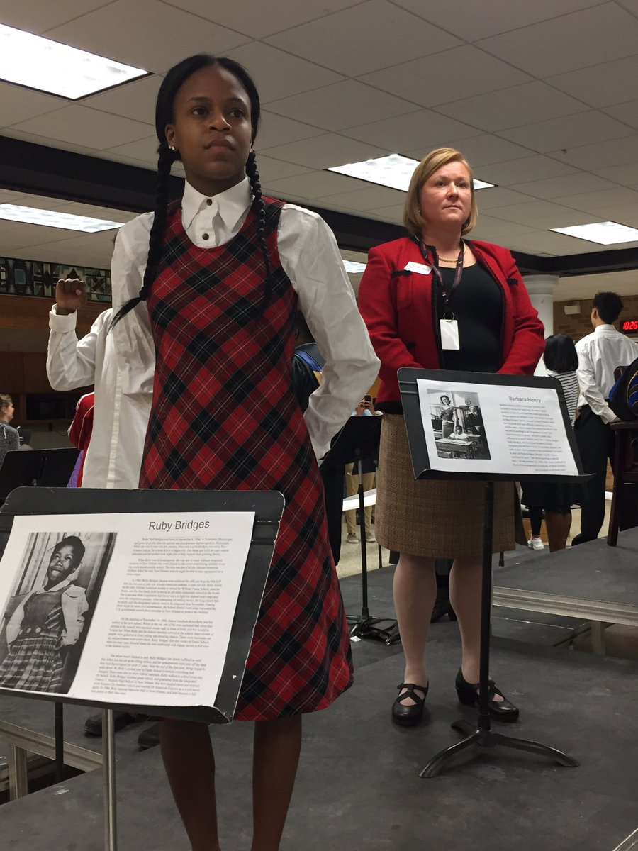 RHSColonel's tweet image. RHS students and faculty participate in an amazing living museum #BlackHistoryMonth #riderpride