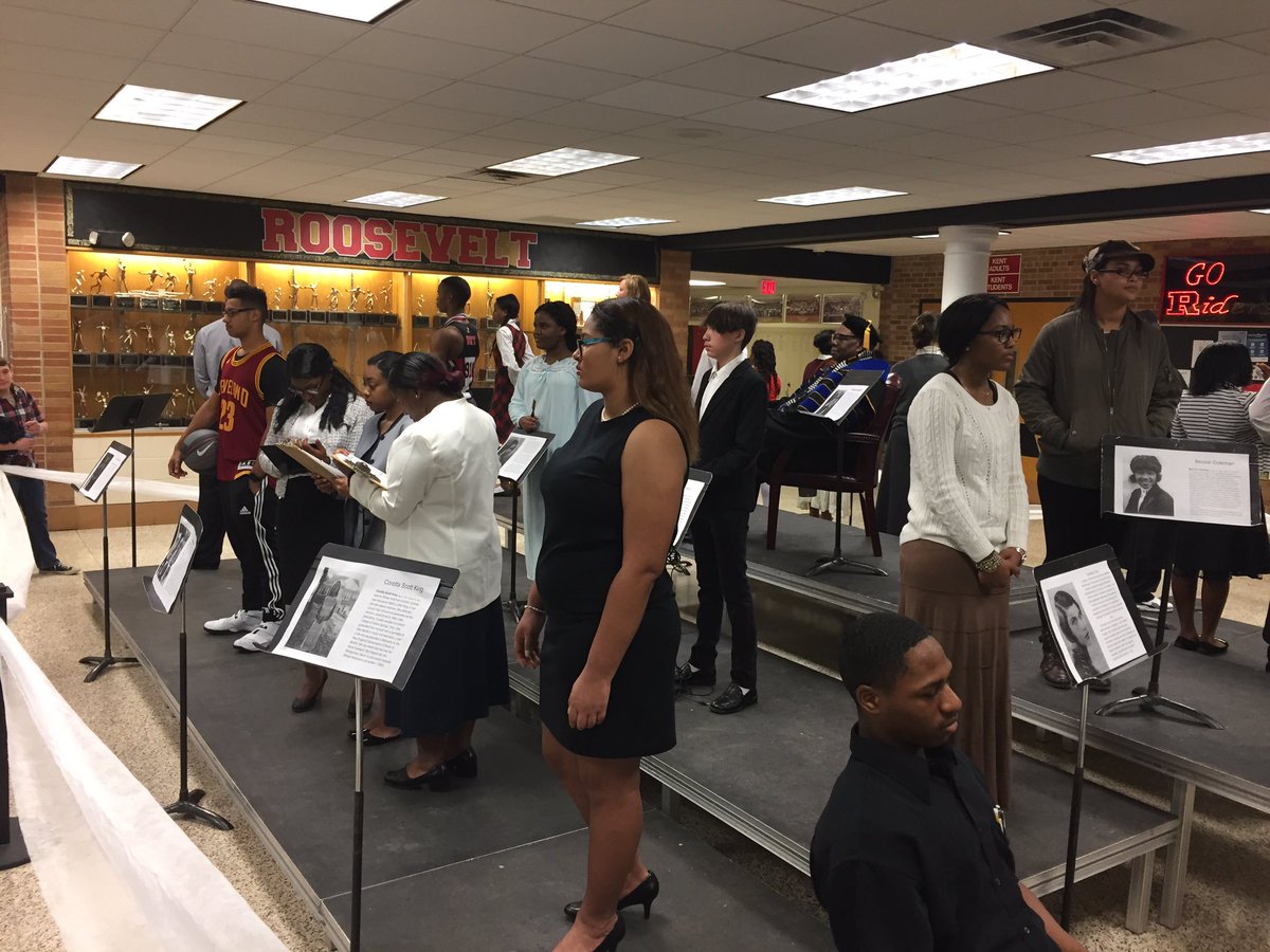 RHSColonel's tweet image. RHS students and faculty participate in an amazing living museum #BlackHistoryMonth #riderpride