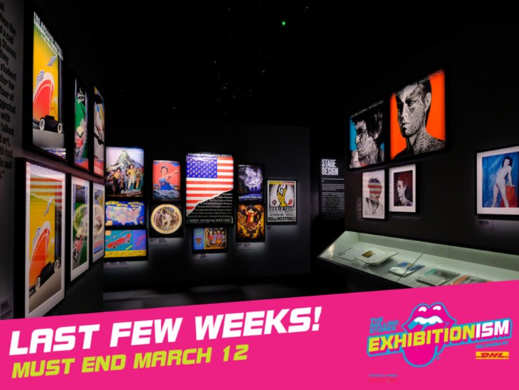 DiscoveryTS's tweet photo. EXHIBITIONISM - The Rolling Stones is now in its final weeks in NYC, before heading to Chicago! Must end March 12. 
https://t.co/LHToG3f3My https://t.co/PcxL1PTS2U