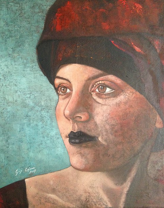 GiosiCostan's tweet photo. New artwork for sale! - "Red turban" - https://t.co/oeCUxqjoCt @fineartamerica https://t.co/jOZLjxiAzR