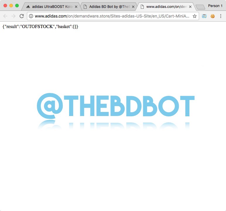 thebdbot's tweet photo. All yall had to do was test it and try it. Our current bot actually was able to cart these now its "OUTOFSTOCK" Carted right at 11:00 AM https://t.co/9DN5cyOpRU