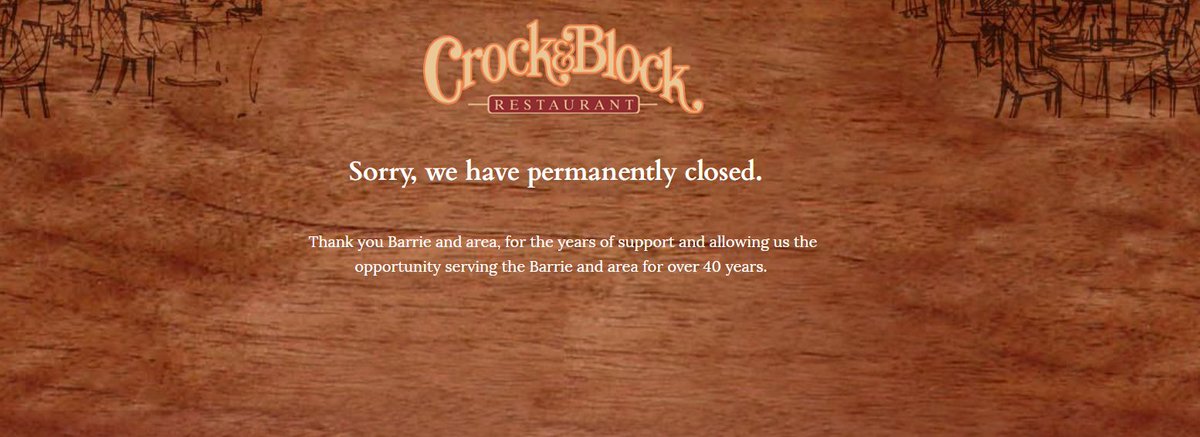 Barrie360's tweet photo. Crock and Block is No More https://t.co/B3I0EuVOvZ @Rock95Barrie https://t.co/XXPUhcFz3Z