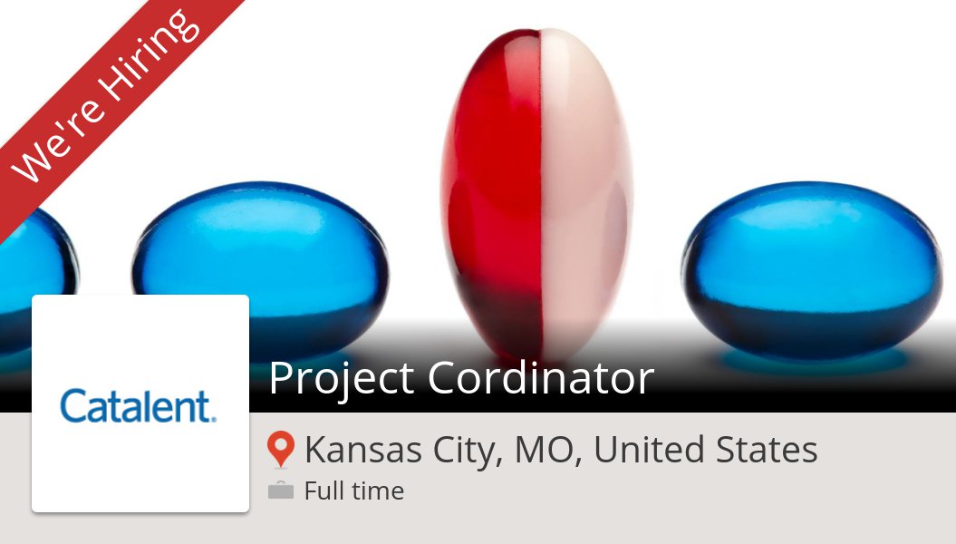 CatalentJobs's tweet image. #Project #Cordinator at #CatalentPharmaSolutions in #KansasCityMOUnitedStates #job workfor.us/catalent/so9u9…