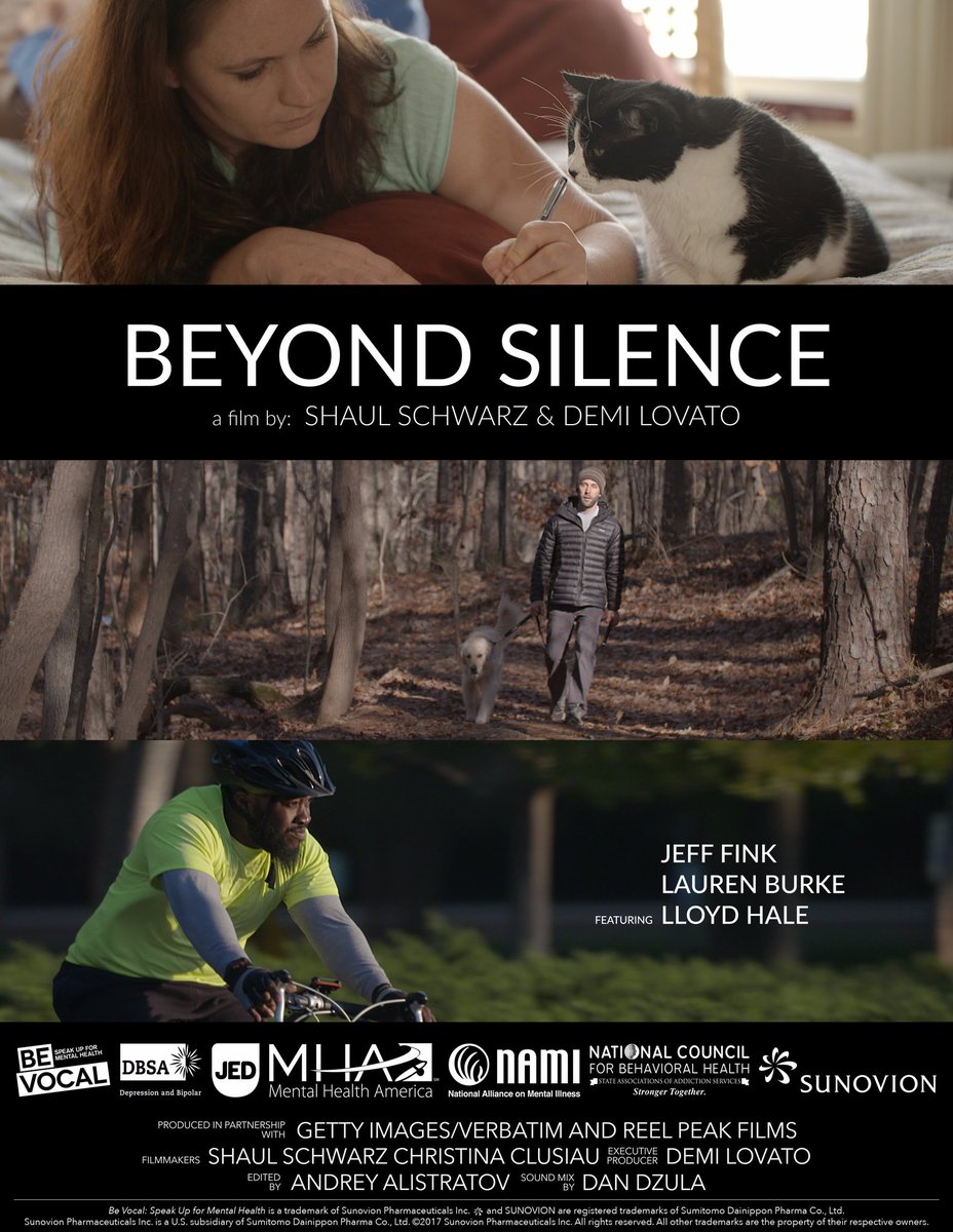 ddlovato's tweet photo. Excited to unveil the #BeVocalSpeakUp documentary Beyond Silence to show the power of speaking up for #mentalhealth https://t.co/qI9S7S8w94 https://t.co/IAUXeHxj4I