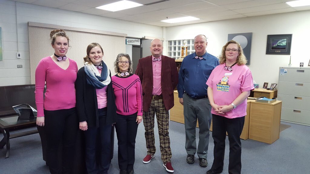 PresTrent's tweet photo. Portage is Pink! https://t.co/D3ESyF608Q