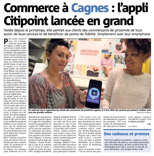 HubNCA's tweet photo. Très bel article sur Citipoint la startup qui permet aux commerçants de fidéliser leur clientèle https://t.co/tqiJJkDgX6 @FrenchTechCdA https://t.co/cSKw8XGp8u
